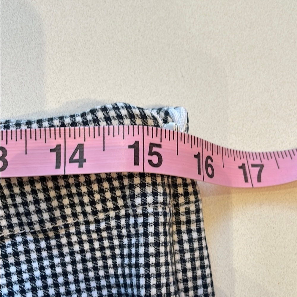 Harris Wallace Gingham Capri Pants, Black/White. Lightweight breathable Size 14 - Picture 8 of 10
